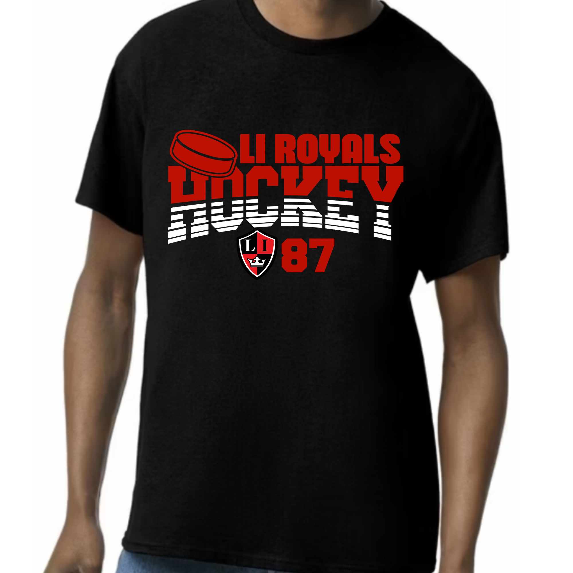 LI Royals Hockey Black Tee