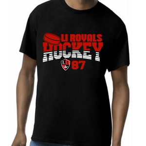 LI Royals Hockey Black Tee