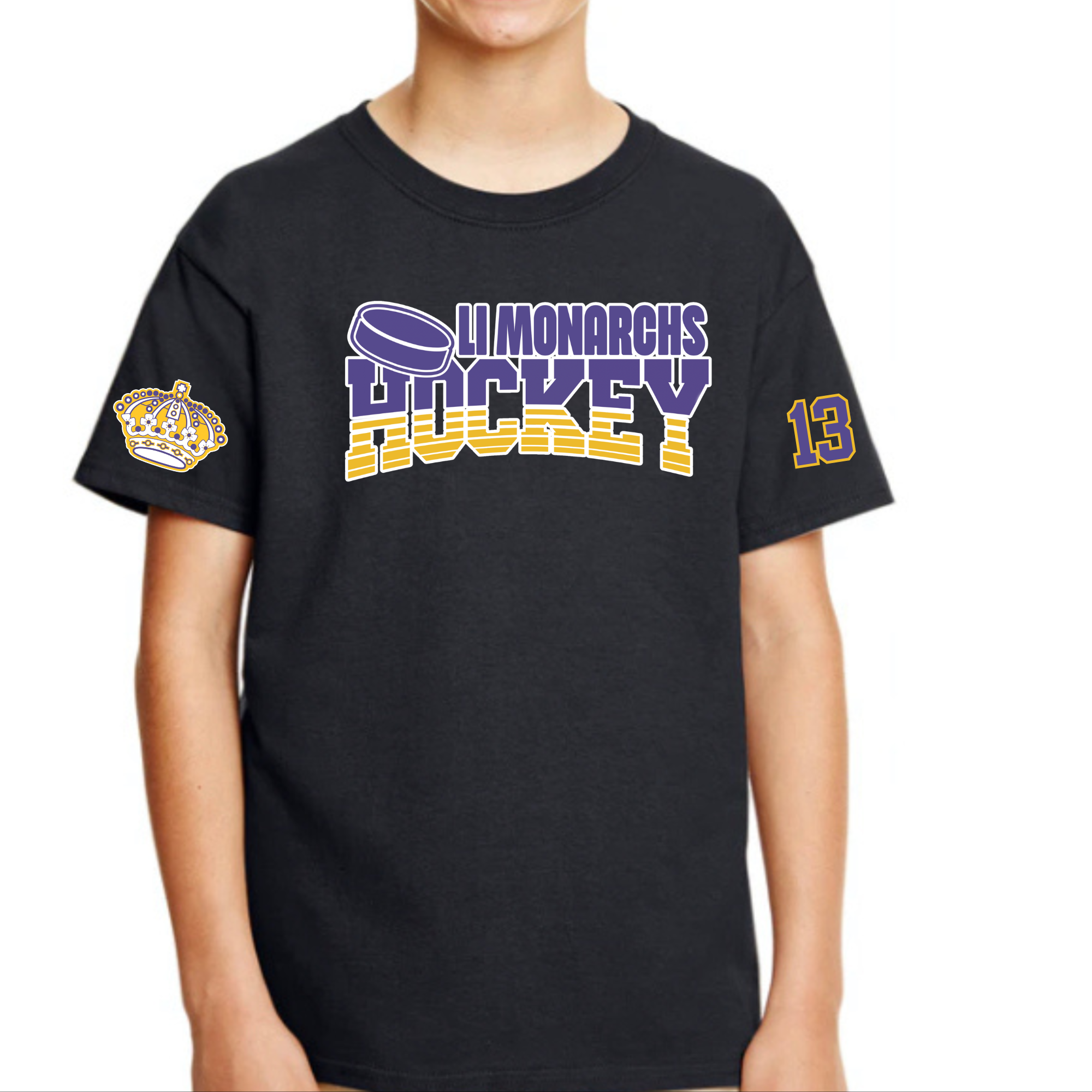 Long Island Monarchs Hockey Tee or Sweatshirt ( Please choose in menu tab)