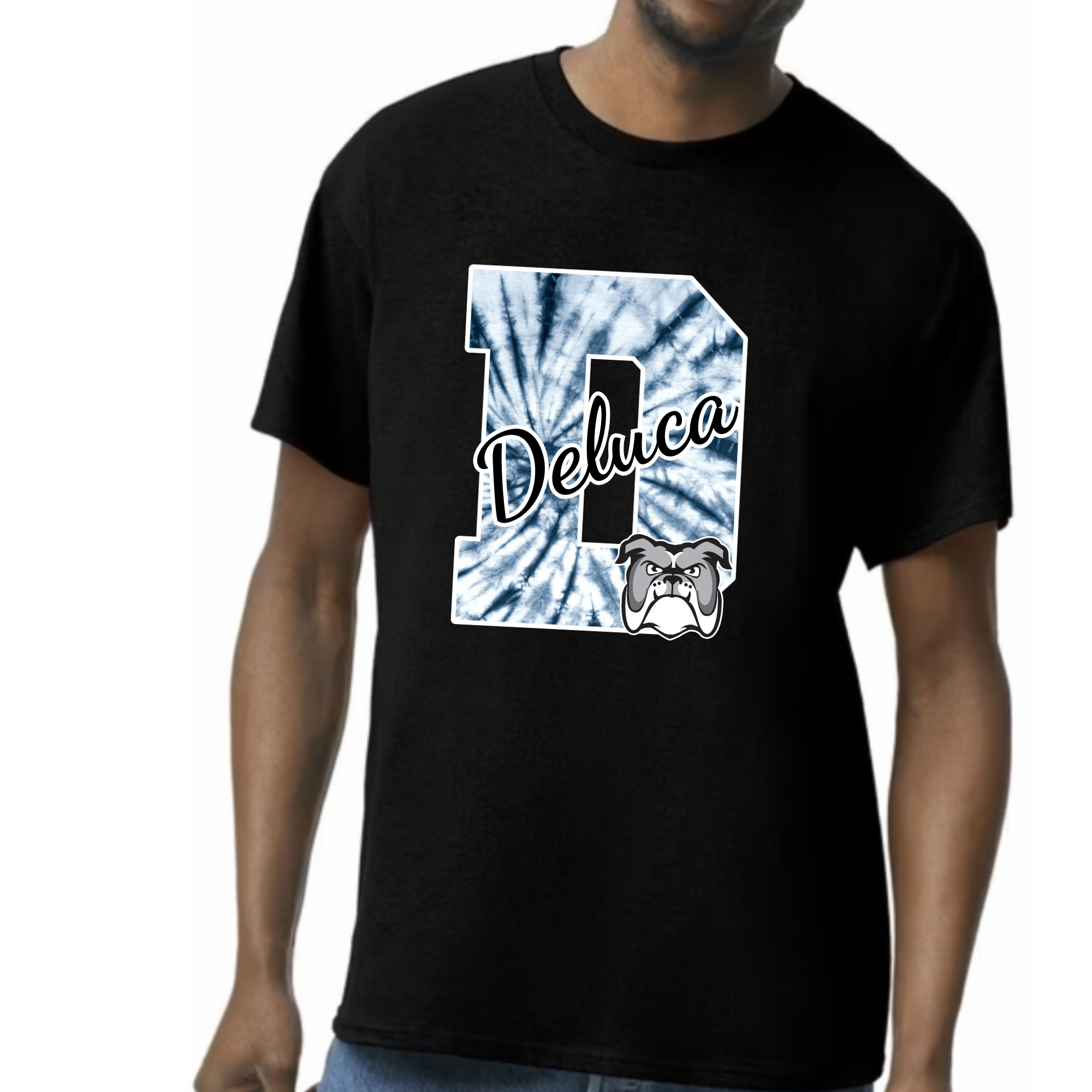 D Tie dye Black Tee